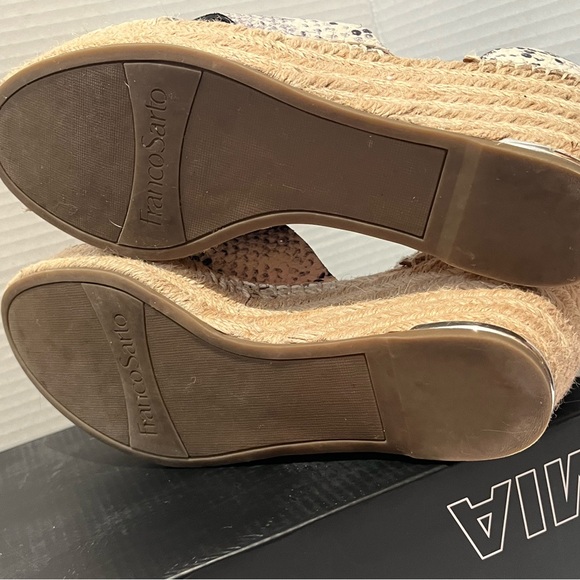 Franco Sarto Snakeskin Patterned Women's wedge  Sandals - Picture 11 of 14